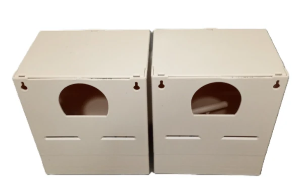 peturunsatis Finch Plastik Yuvalik 9,5 X 14 X 13 ( Kahve O Agiz ) 2 Adet