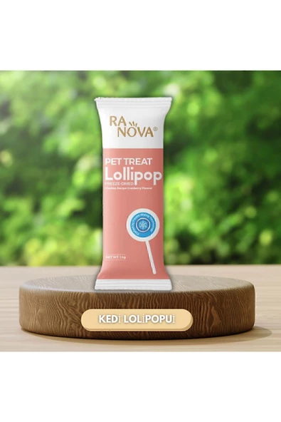 RANOVA Karışık Kurutulmuş Kedi Ödülü Lolipop 1.4 gr - 3 Li Paket - 2