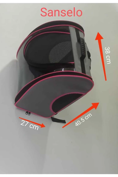 WSTARK Kedi ve Köpek Tasma Emniyet Kilitli Evcil Hayvan Taşıma Çantası Sanselo 9 Kg - Resim 4