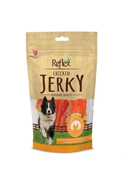 Reflex Chicken Jerky Tavuk Fileto Doğal Köpek Ödülü 80 Gr. X 3 Adet