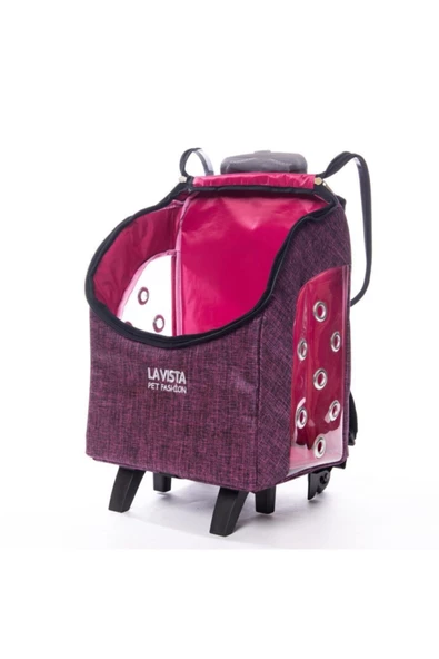 LAVİSTA Kedi Köpek Valizi Çekçekli - Resim 4