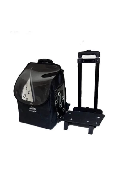 LAVİSTA Valiz Pet Taşıma Çantası Siyah 32x26x42h Cm - 2