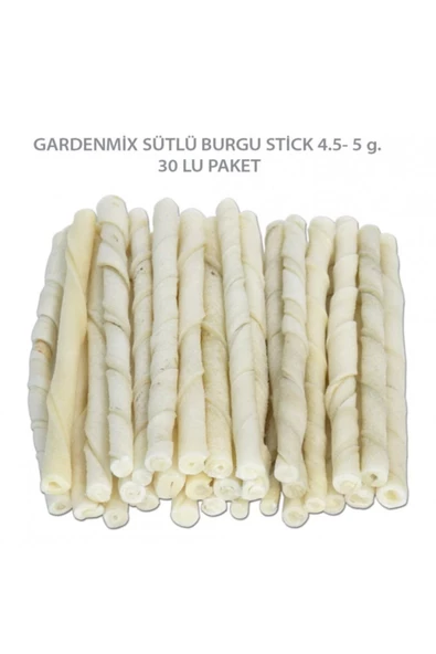 HN TEKSTİL Gardenmix Sütlü Burgu Stick 4.5- 5 G. 30 Lu Paket