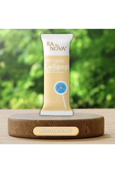 RANOVA Karışık Kurutulmuş Kedi Ödülü Lolipop 1.4 gr - 3 Li Paket - 4