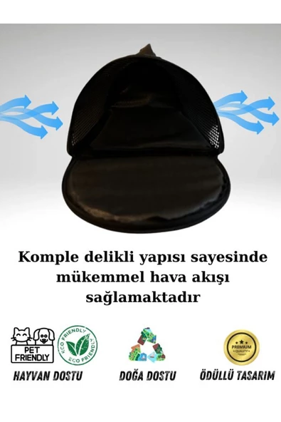 PETCIGO Kedi Ve Köpek Taşıma Çantası Nefes 10 Kg Taşımalı 40x30x23 Kabin Boy - 4