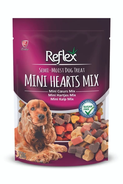 Reflex Plus Reflex Plusyarı Yumuşak Ödül Maması Mini Kalp Mix 150 gr