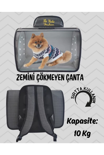 LAVİSTA Jumbo Tomris Taşıma Çantası Gri