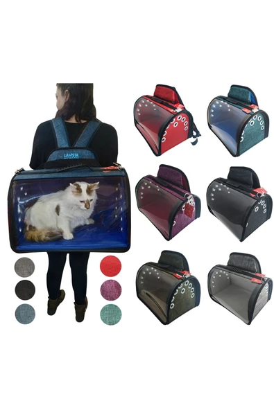 TARÇIN PETFASHION Kedi Köpek Sırtta Taşıma Çantası Tomris Jumbo Haki - 2