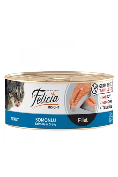 Baylanpet Felıcıa Tahılsız 85 Gr - Somonlu Fileto Konserve Kedi Maması 6x85gr