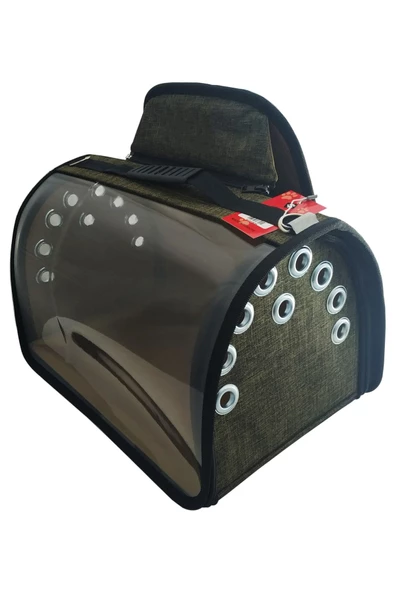 TARÇIN PETFASHION Kedi Köpek Sırtta Taşıma Çantası Tomris Jumbo Haki - 3