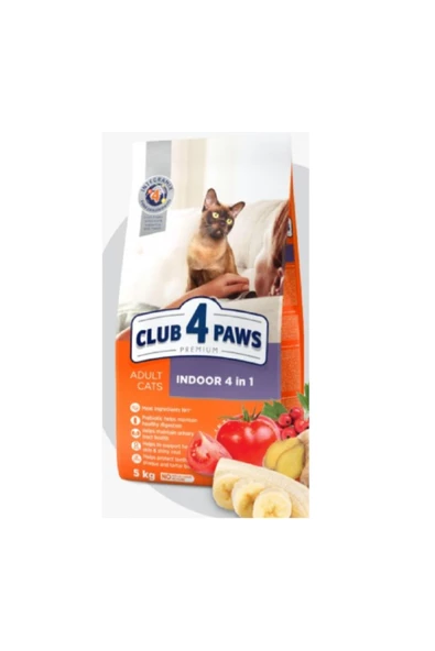 MAMAEXPRES Club 4 Paws Kedi Indoor 5 Kg