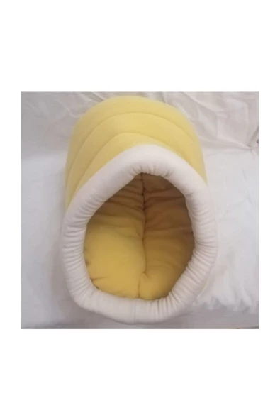 Ankaflex Polar Alaska Kedi evi KediYuvası Kedi Minderi Kedi Kulübesi- Sarı - 3
