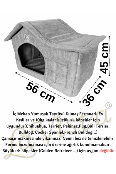 LAVİSTA LaVista Kedi Köpek Çatılı Ev İç Mekan - 5