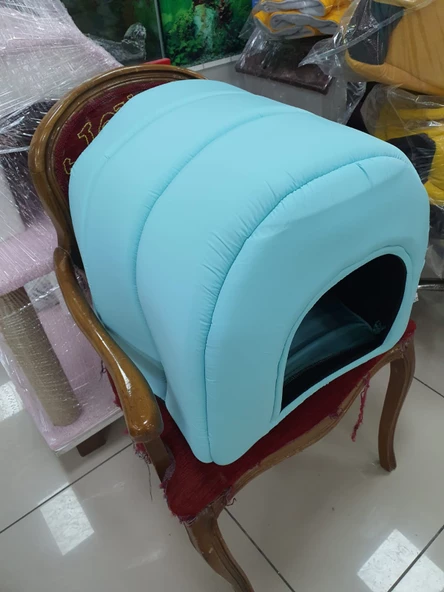Çati Pati  KEDİ ve KÜÇÜK IRK KÖPEK MAĞARA EV - 2