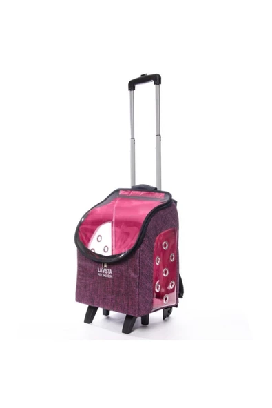 LAVİSTA Kedi Köpek Valizi Çekçekli - Resim 3