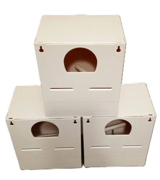 peturunsatis Finch Plastik Yuvalik 9,5 X 14 X 13 ( Kahve O Agiz ) 3 Adet