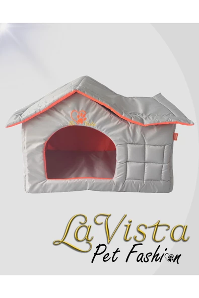 LAVİSTA Lavista Kedi Köpek Evi Dış Mekan Gri