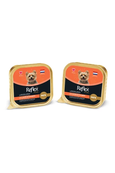Reflex Plus Alu Tray 85 g Kuzu Etli ve Bal Kabaklı Pate Kıyılmış Mini ve Küçük Irk Köpekler için Yaş mama - 2