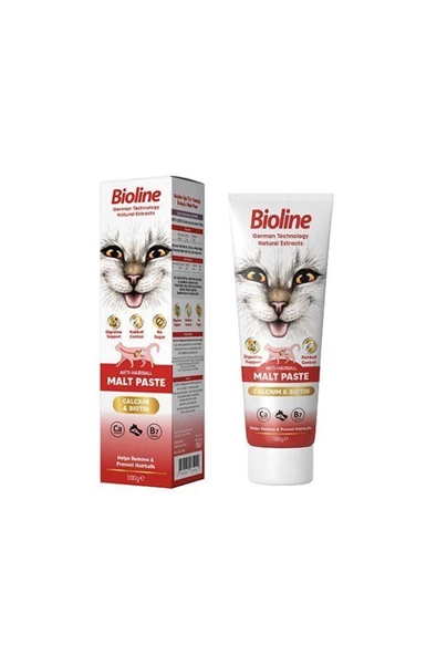 Astra Market Bioline Anti-Hairball Malt Paste Cat Kediler İçin Tüy Yumağı Önleyici Malt Macun 100 Gr - Lisinya