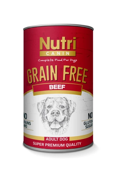 Nutri Canin Sığır Etli 400 gr Tahılsız, Tatlı Patatesli Yaş Maması