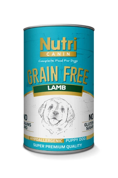 Nutri Canin Puppy %92 Kuzu Etli Tahılsız 400gr Yavru Köpek Yaş Maması 1 Adet