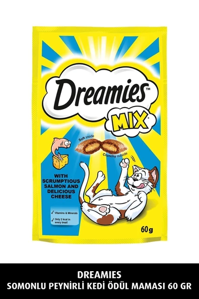 Dreamies Mix Somon Balıklı/peynirli Kedi Ödülü 60 gr