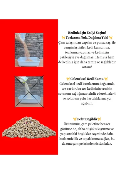 DaduMla Çamkum Doğal Kedi Kumu 7 Lt - 3