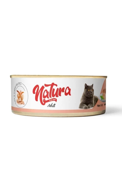 natura Ton Balığı Ve Karides Mix Kedi Yaş Maması 70 Gr