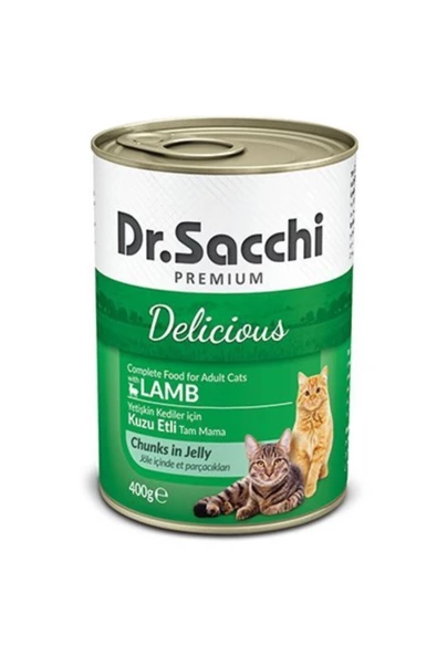 Dr. Sacchi Dr.sacchi Kuzu Etli Yetişkin Kedi Konservesi 400gr