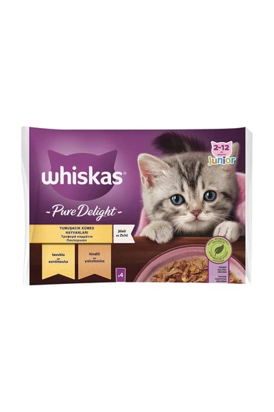 Whiskas Yavru Güveç Klasik Poşet Mama 4'lü 340 gr - 2