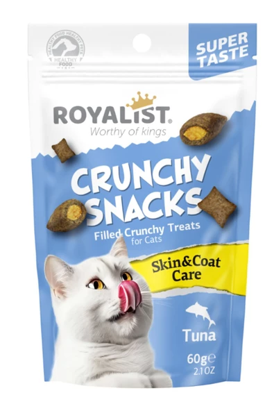 Royalist CRUNCHY SNACKS TUNA/ SKİN &COAT CARE 60 GR
