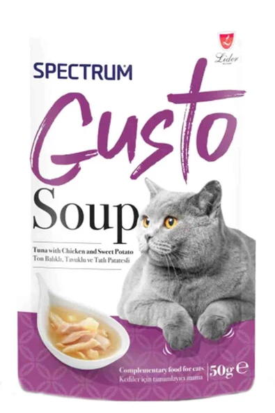 Lider Spectrum Gusto Ton Balıklı Tavuklu Ve Balkabaklı Kedi Çorbası 50 Gr