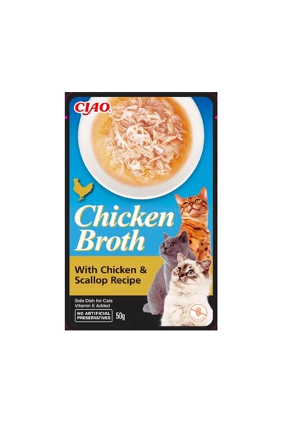 Ciao Chicken Broth50gr Tavuklu&taraklı Kedi Çorbası