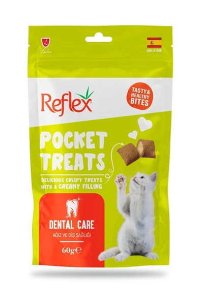 Reflex Pocket Treats Ağız ve Diş Sağlığı Kedi Ödül Maması 60gr