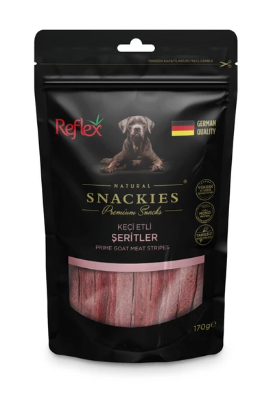 Reflex Snackies Keçi Etli Şeritler Köpek Ödülü 170 Gr. Rft-137