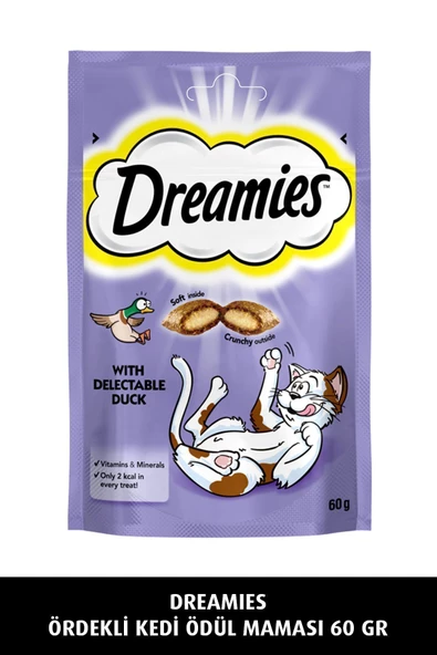 Dreamies İçi Dolgulu Ördekli Kıtır Kedi Ödülü 60 gr