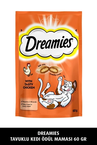Dreamies Tavuklu Kedi Ödül Maması 60 G
