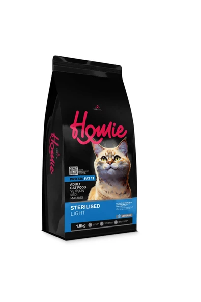 Homie Düşük Tahıllı Kısırlaştırılmış Yetişkin Kedi Maması 1,5 Kg
