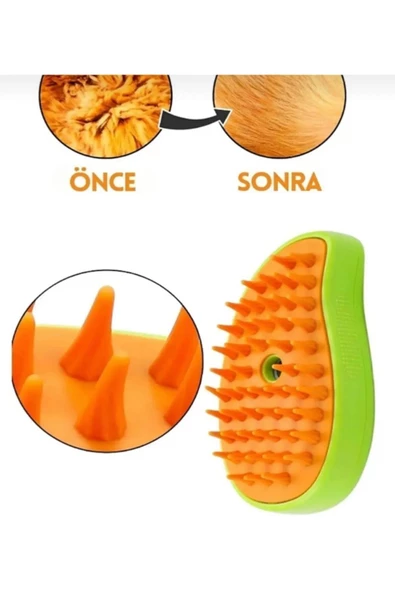Pet Brush Kedi & Köpek Buharlı Tarak Şarjlı - 3