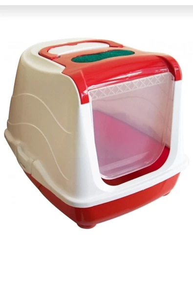 TİSERT Kedi Tuvaleti Kapalı Gri Mio Kedi Tuvaleti Kapalı - Resim 2