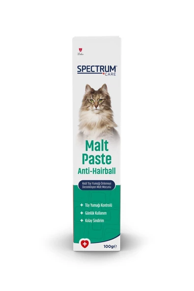Spectrum Malt Paste Tüy Yumağı Engelleyici Kedi Macunu 100 gr. Antihairball malt pasta - 2