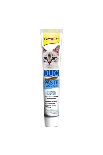 Gimcat Multi-vitamin Duo Paste Tuna + 12 Vitamin Kedi Macunu 50 G