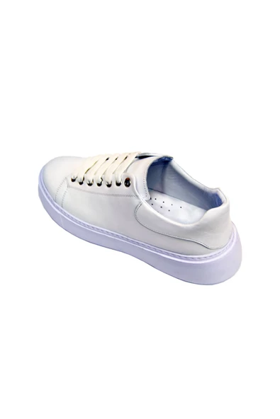 Hakiki Deri Günlük Ayakkabı Deri Ayakkabı Erkek Deri Ayakkabı Beyaz Deri Ayakkabı Beyaz Ayakkabı - Resim 5