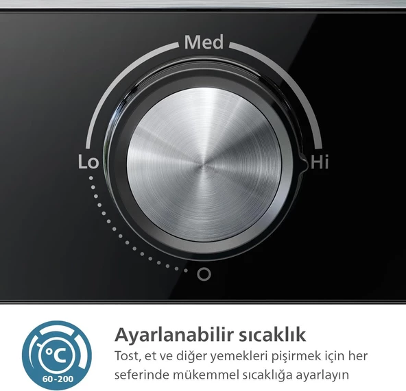 Philips 5000 Serisi Izgara ve Tost Makinesi Çıkarılabilir Yapışmaz Yüzeyli HD6301/90 - Resim 7