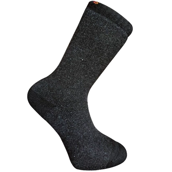 Kuzu Yünü Havlu Erkek Çorabı - Huskey - Antrasit - No: 41-44  (13903) ürün görseli 1