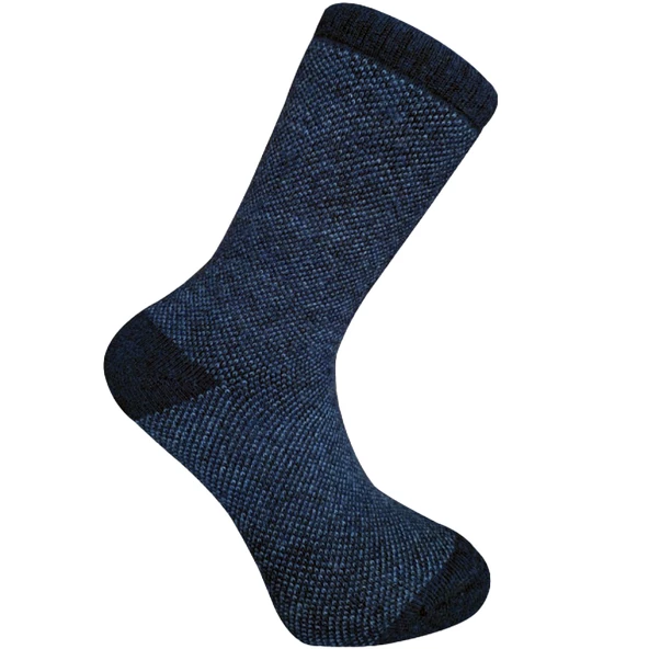 Kuzu Yünü Havlu Erkek Çorabı - Huskey - Lacivert - No: 41-44 (13903) ürün görseli 1