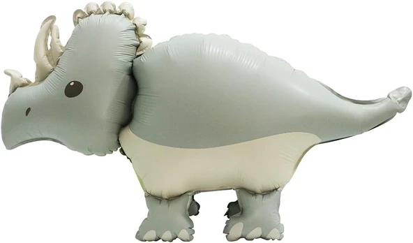 Retro Triceratops Dinozor Folyo Balon 69x41 cm