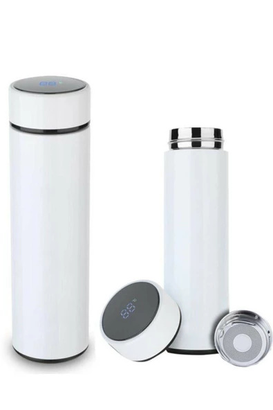 Dijital Sıcaklık Göstergeli Renkli Çelik Termos - 500 ML - 5
