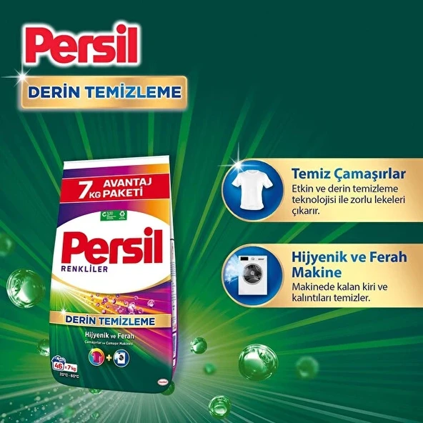Persil  Toz Çamaşır Deterjanı Vernel Gülün Büyüsü Kokulu Renkliler 7 kg - Resim 2