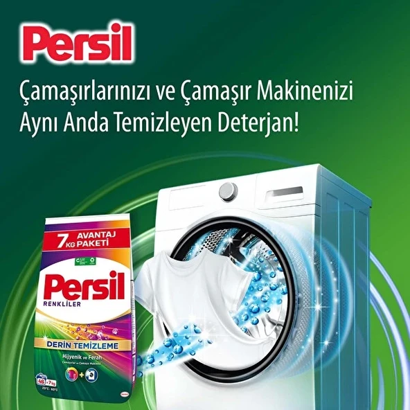 Persil  Toz Çamaşır Deterjanı Vernel Gülün Büyüsü Kokulu Renkliler 7 kg - Resim 3